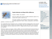 Tablet Screenshot of pipettecal.com